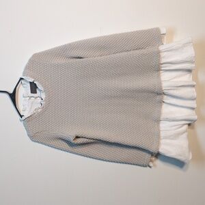 Anthro Sundays in Brooklyn Pebble Taupe Sweater, Size M